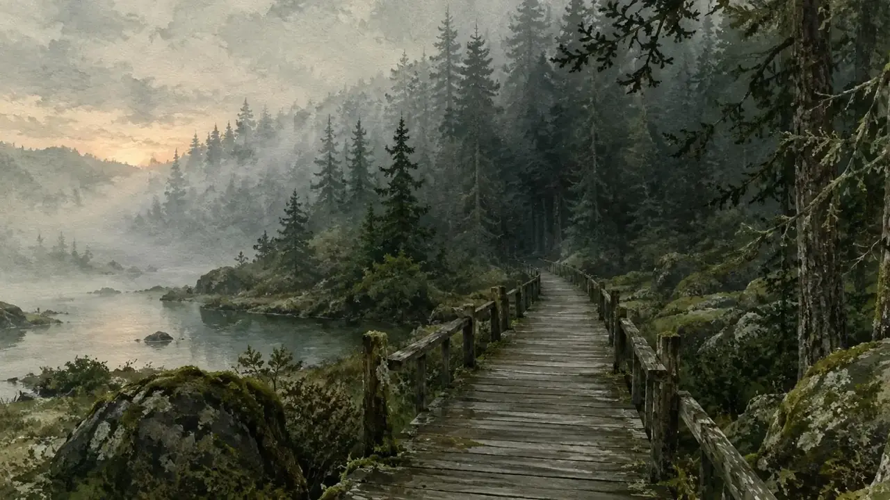 苔痕记 · 黄果短剧夜间模式精选 苔痕记 黄果短剧夜间模式场景插画