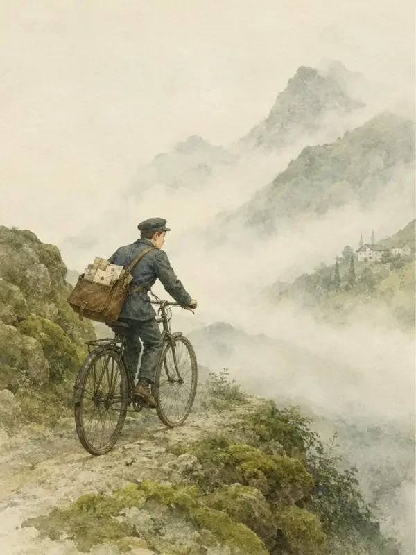 雾山邮差 · 本周人气榜 雾山邮差 短剧封面插画